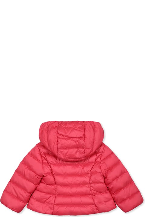 Moncler for Baby Boys Moncler Fuchsia Down Jacket For Baby Girl With Logo