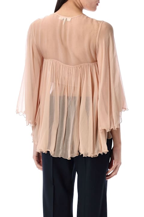 Clothing for Women Chloé Silk Pleated Top