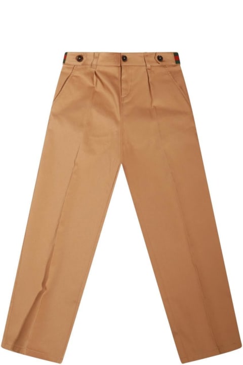 Gucci Bottoms for Boys Gucci Button Detailed Straight Leg Pants