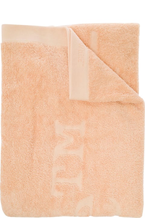 Textiles & Linens Off-White Bookish Shower Towel Powder No Color