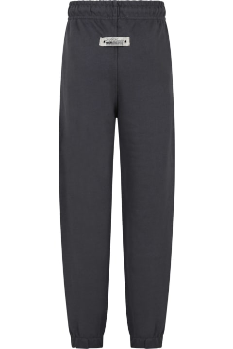 Bottoms for Boys MSGM Grey Trousers For Boy With Logo