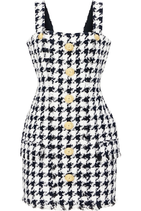 Balmain Clothing for Women Balmain Embroidered Nylon Blend Mini Dress