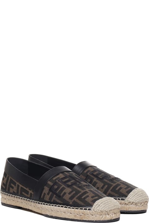 Fendi Loafers & Boat Shoes for Men Fendi Jacquard Espadrilles With All-over Ff Logo