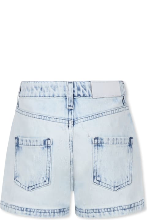 أدوات منزلية MSGM Denim Shorts For Girl With Logo