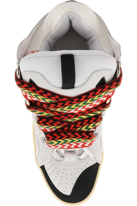 Lanvin 'curb' Sneakers In White Leather | italist