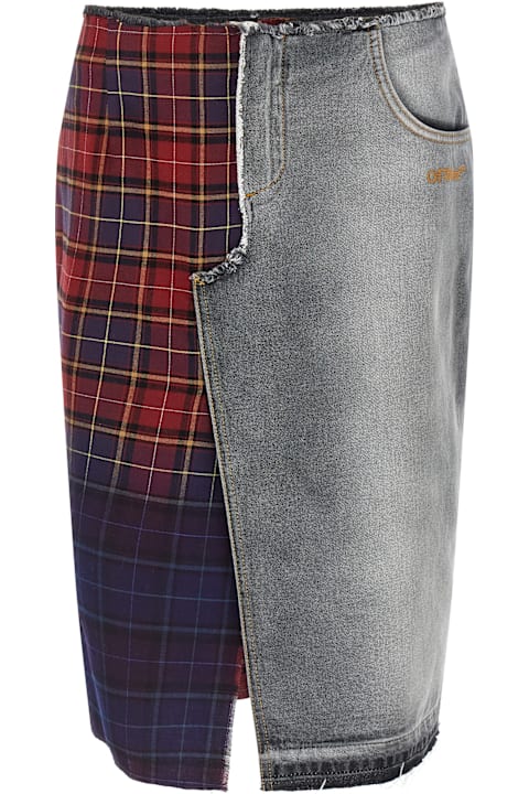 Homeware Off-White Patchwork Skirt