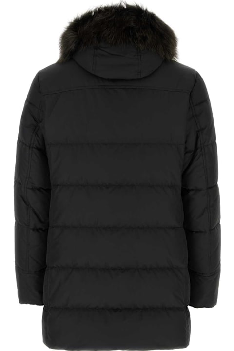 Moorer لـ Men Moorer Black Polyester Blend Barbieri Down Jacket