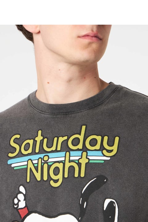 Homeware MC2 Saint Barth Man Cotton T-shirt With Snoopy Dancer Print | Peanuts® Special Edition