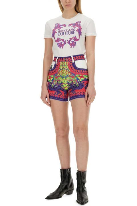 Versace Jeans Couture Pants & Shorts for Women Versace Jeans Couture Logo Print Shorts