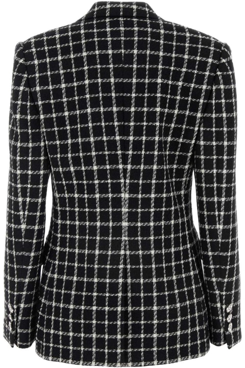 Coats & Jackets for Women Versace Embroidered Tweed Blazer