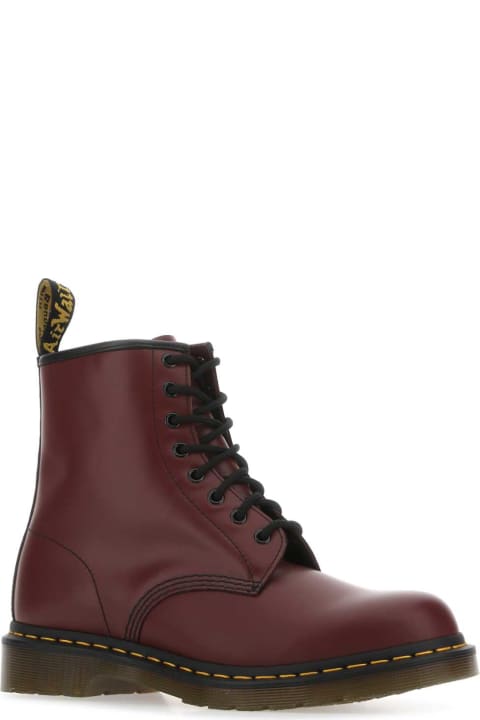 Boots for Women Dr. Martens Burgundy Leather 1460 Ankle Boots