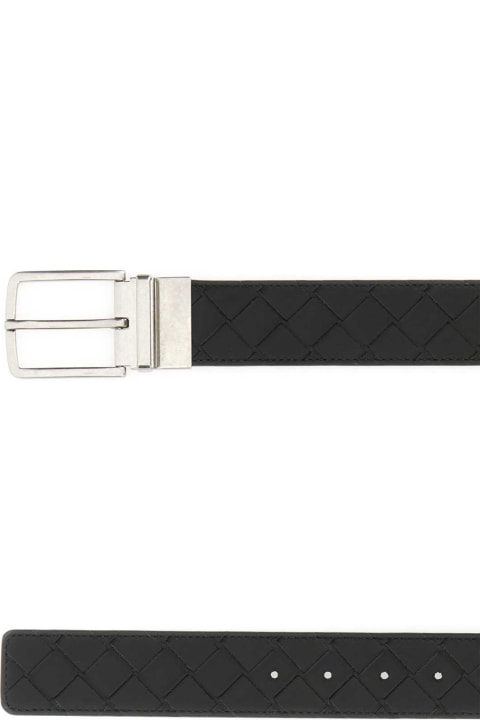 Sale for Men Bottega Veneta Dark Green Leather Belt