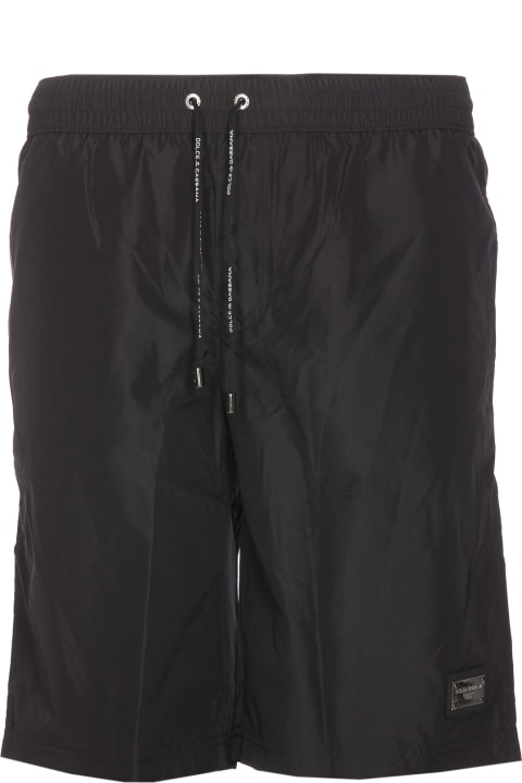 Plaque Logo Swim Trunks