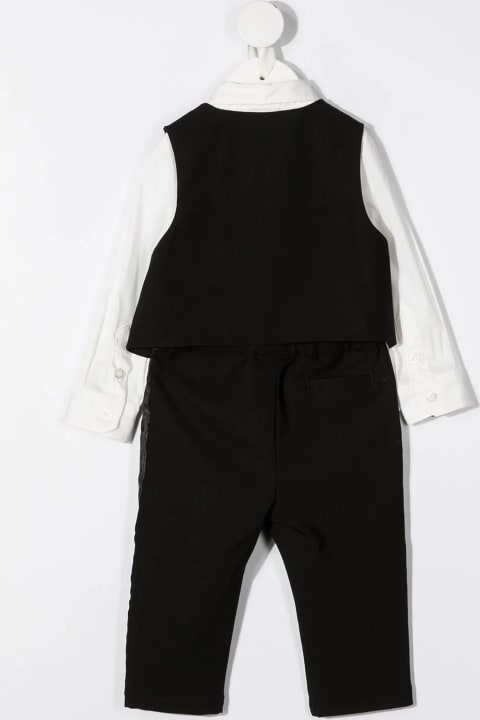 Emporio Armani Bodysuits & Sets for Baby Boys Emporio Armani Emporio Armani Dresses Black