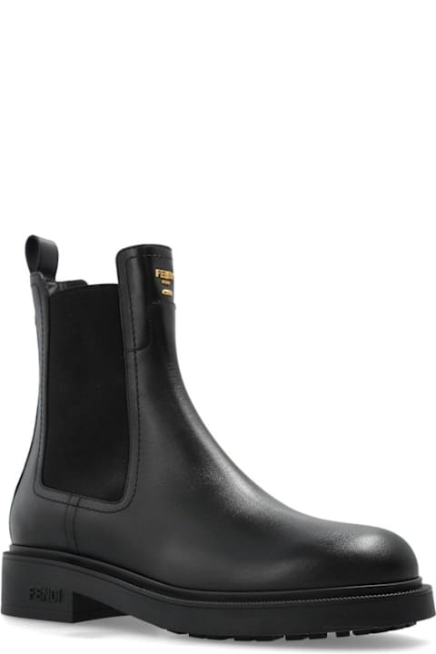 Fendi Shoes for Women Fendi Filo Biker Ankle Boots