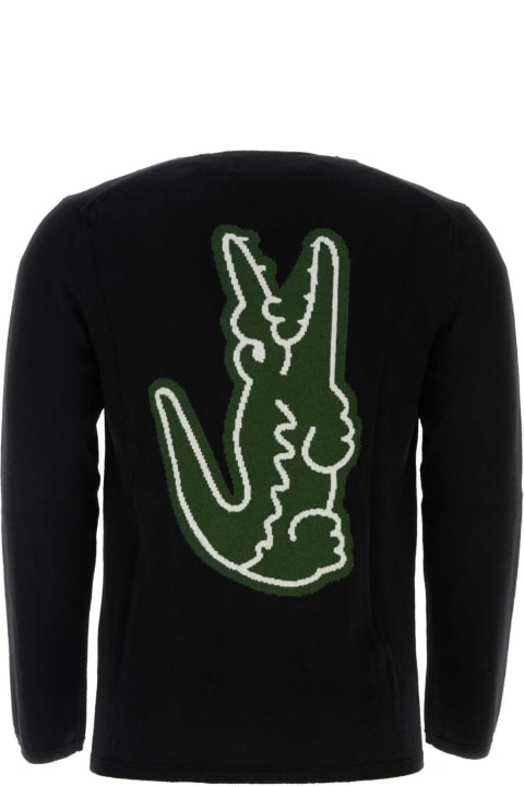 メンズ Comme des Garçons Shirtのニットウェア Comme des Garçons Shirt Black Wool Comme Des Garã§ons Play X Lacoste Sweater