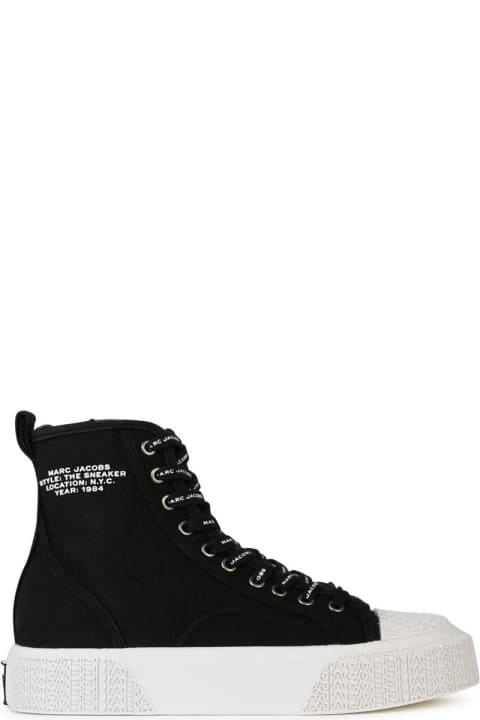 Marc Jacobs for Women Marc Jacobs 'the High Top' Black Tela Sneakers
