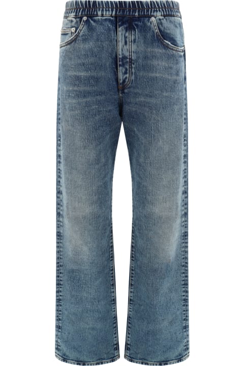 ウィメンズ HERON PRESTONのデニム HERON PRESTON Elastic Waisted Wide-leg Jeans