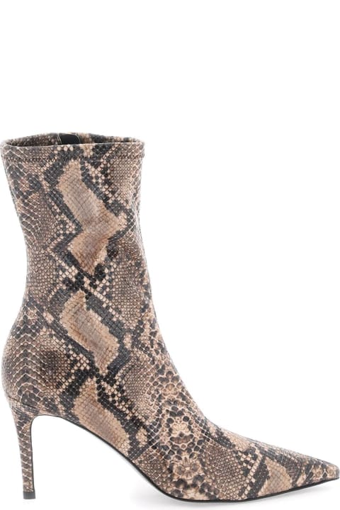 Homeware Stella McCartney Python Print Heeled Ankle Boots