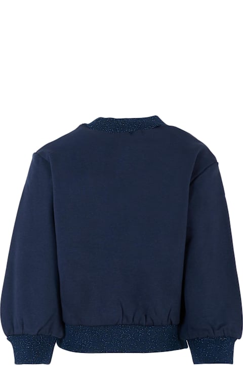 Homeware Billieblush Blue Sweatshirt For Girl With Hat