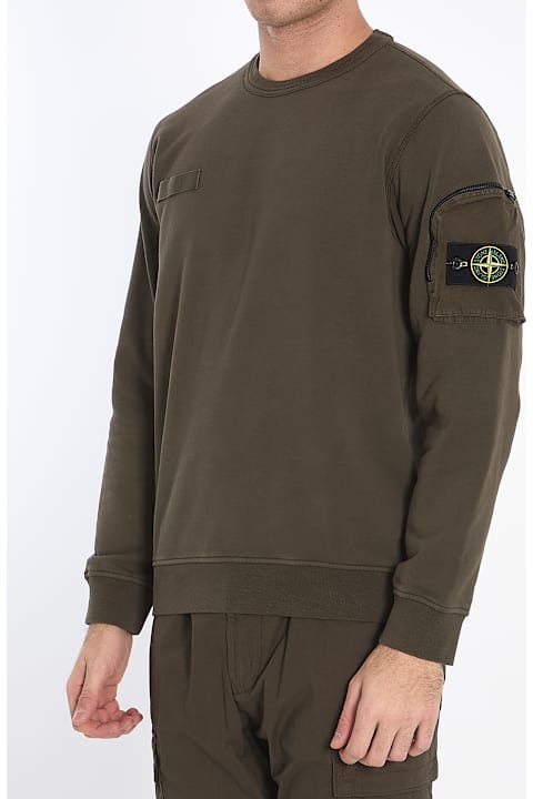 سترات صوف وبدل رياضية لـ القسم الرجالي Stone Island Sweatshirt With Pocket