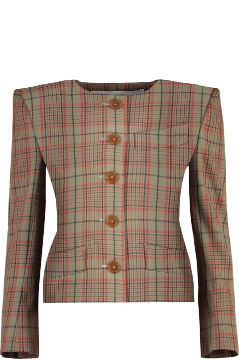 Vivienne Westwood Sweaters for Women Vivienne Westwood Checked Wood Jacket