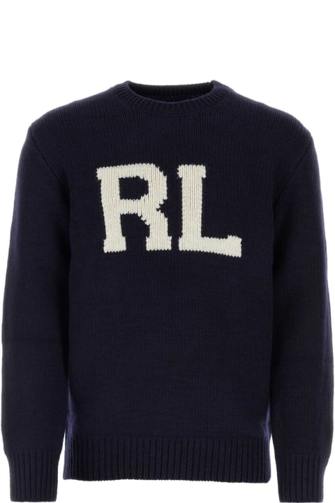 Fashion for Men Polo Ralph Lauren Midnight Blue Wool Sweater