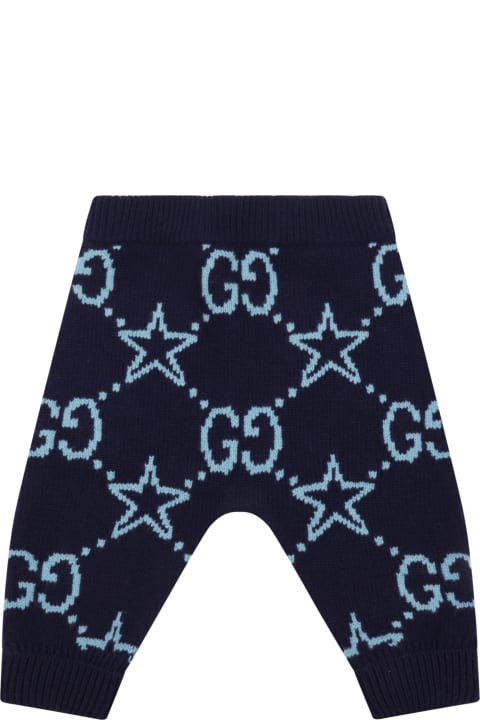 Blue Trouser For Baby Kids With Stars