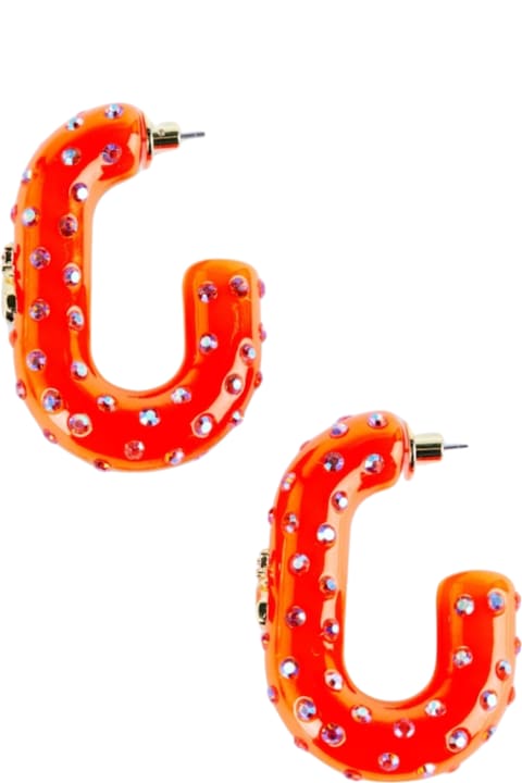 Patrizia Pepe Earrings for Women Patrizia Pepe Rhinestone Ring Earrings