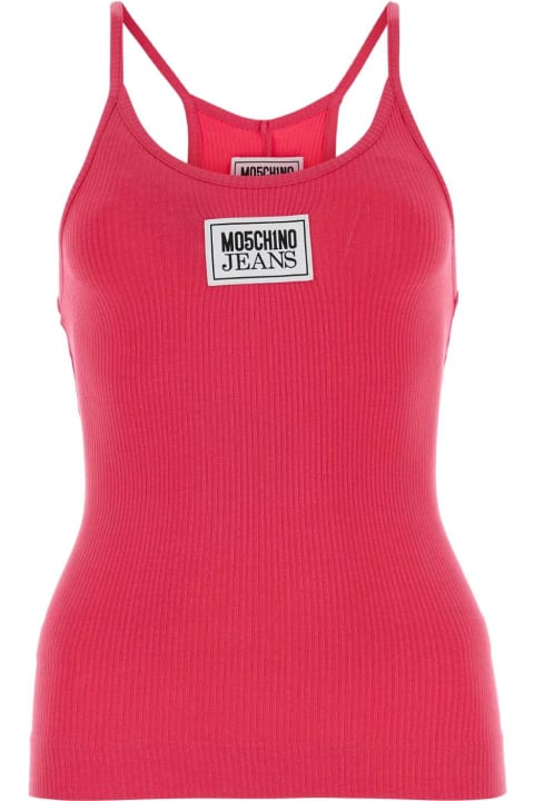 Moschino Topwear for Women Moschino Fuchsia Stretch Viscose Tank Top