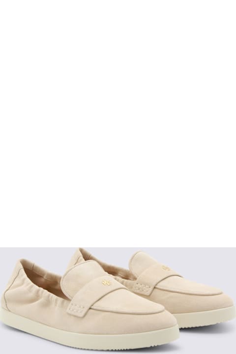Tory Burch Sand Leather Loafers