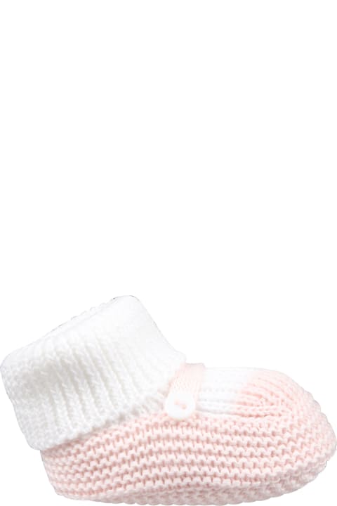 Fashion for Baby Girls Little Bear Pink Bootees For Baby Girl