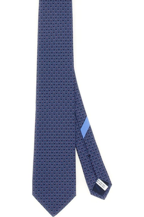 أدوات منزلية Ferragamo Cravatta Con Stampa Logo