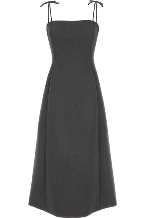 Valentino Garavani Dresses for Women Valentino Garavani Grey Stretch Wool Dress