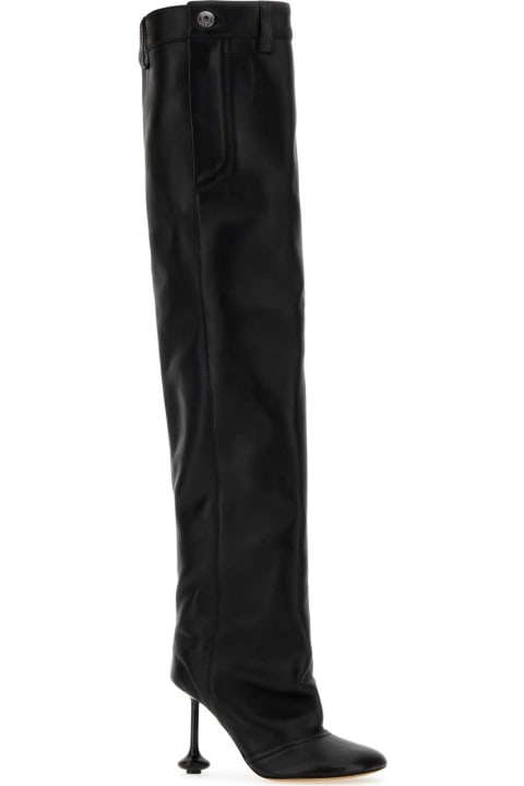 Loewe Boots for Women Loewe Black Nappa Leather Toy Boots