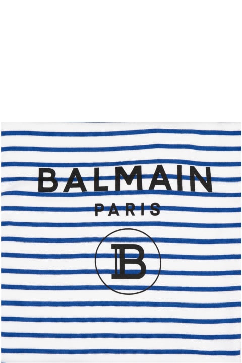 Fashion for Baby Boys Balmain Cotton Blanket