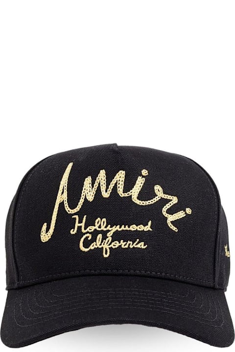 AMIRI إكسسوارات لـ القسم الرجالي AMIRI Logo-embroidered Baseball Cap