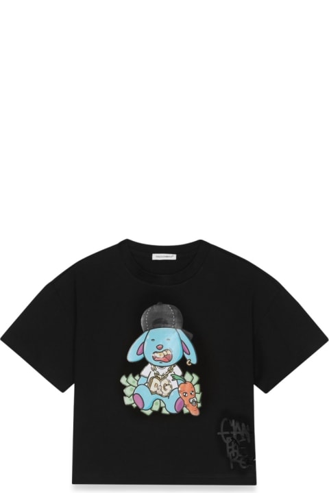 Dolce & Gabbanaのガールズ Dolce & Gabbana T-shirt M/c Rabbit