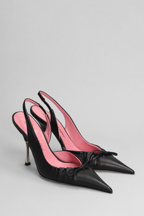 Blumarine High-Heeled Shoes for Women Blumarine Carla 104 Pumps In Black Leather