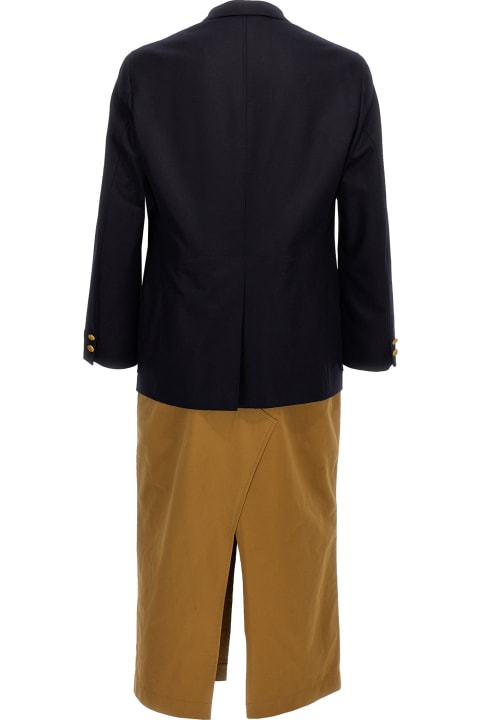 Junya Watanabe Coats & Jackets for Men Junya Watanabe Two-material Single-breasted Coat