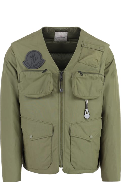 メンズ Monclerのコート＆ジャケット Moncler Moncler X Pharrell Williams - Malpe Multi-pocket Cotton Jacket