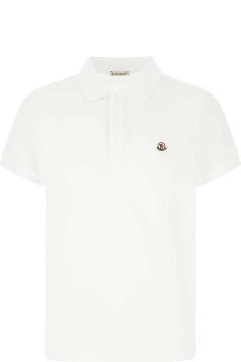 Moncler for Men Moncler Ivory Piquet Polo Shirt