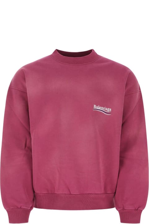 Balenciaga Sale for Women Balenciaga Tyrian Purple Cotton Oversize Sweatshirt