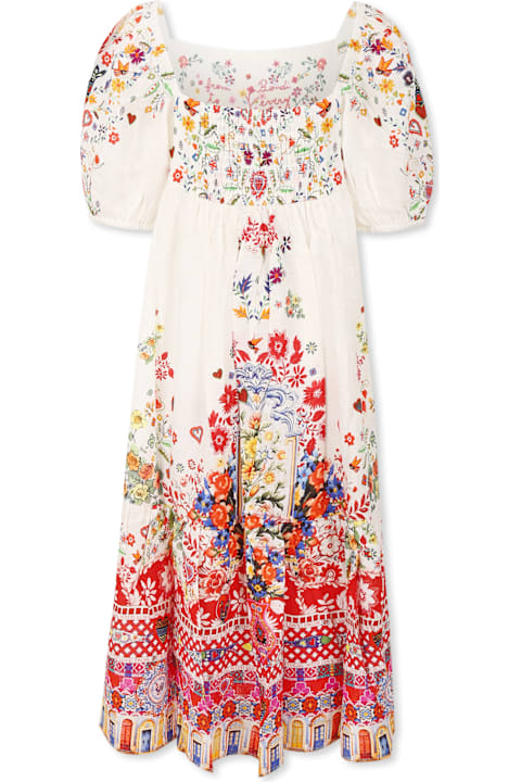 Camilla for Women Camilla White Dress For Girl With Floral Print