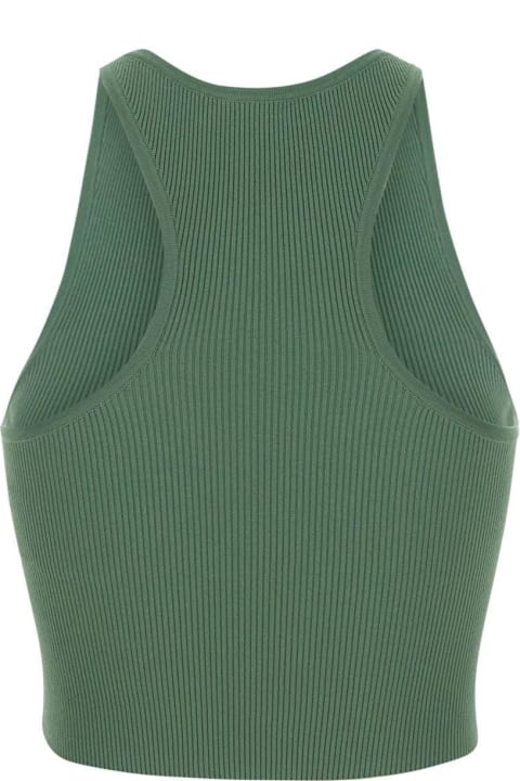 Max Mara Clothing for Women Max Mara Ribbed-knit Halterneck Tank Top