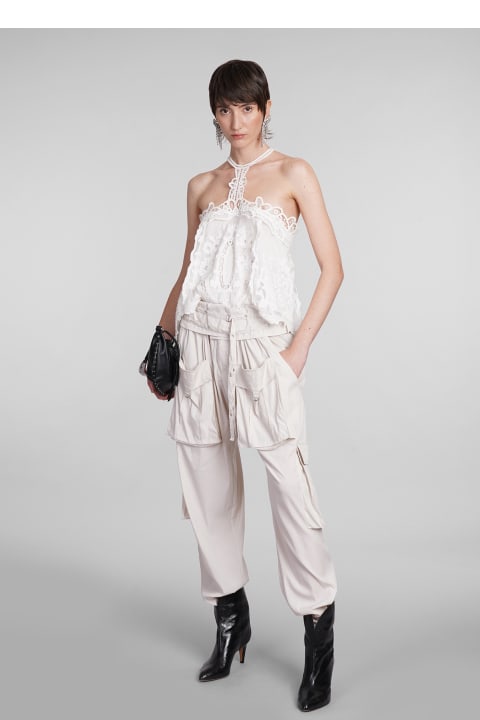 Isabel Marant Clothing for Women Isabel Marant Hadja Mid-rise Belted Cargo Trousers
