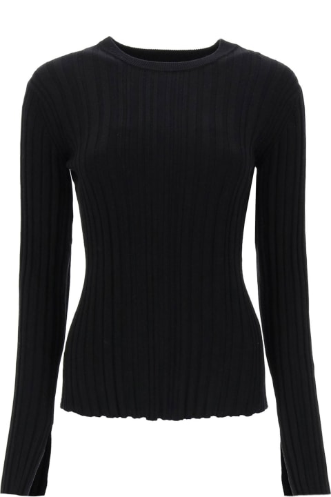 Fashion for Women Loulou Studio Evie Ribbed Crew-neck Sweater