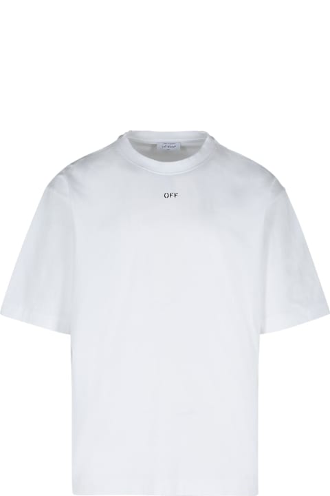 Topwear for Men Off-White 'vibe Arrow' White Cotton T-shirt