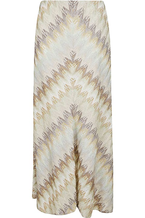 Clothing Sale for Women Missoni Zig-zag Stripe Patterned Long Skirt
