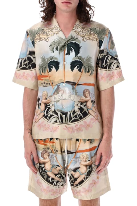 Fashion for Men AMIRI Cherub Bowling Shirt